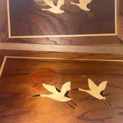 Vintage Bird Wood Trays