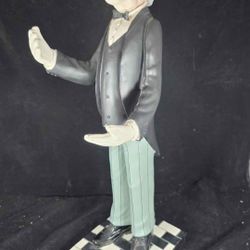 Bombay Company Wine Jeeves James The Butler Wine Alcohol Bottle Holder Statue 19"