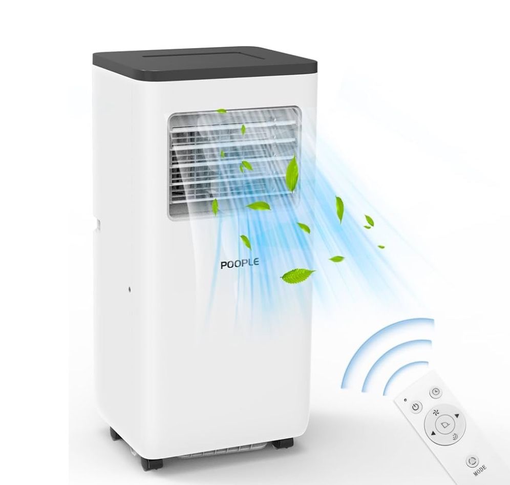 10,000 BTU Portable Air Conditioners, Portable AC for Room up to 450 Sq. Ft, 5-in-1 Portable AC Unit with LED Display/Remote Control