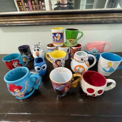 Disney Mugs - Large Lot (17 Mugs)
