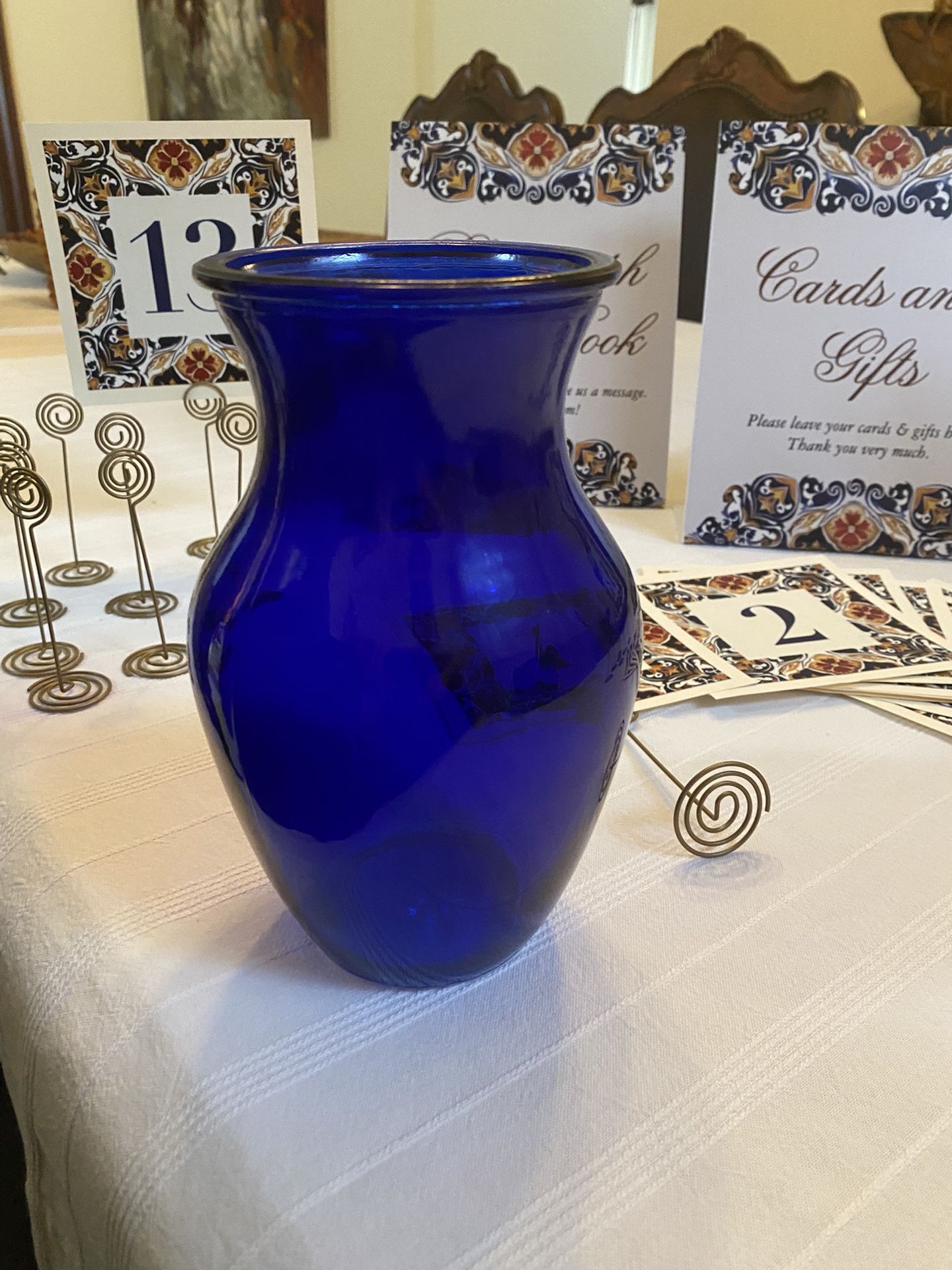 Cobalt Blue Vases / Jarrones Azul Cobalto