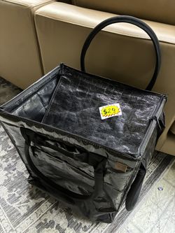 Large Black Insulated Tote Bag 💼