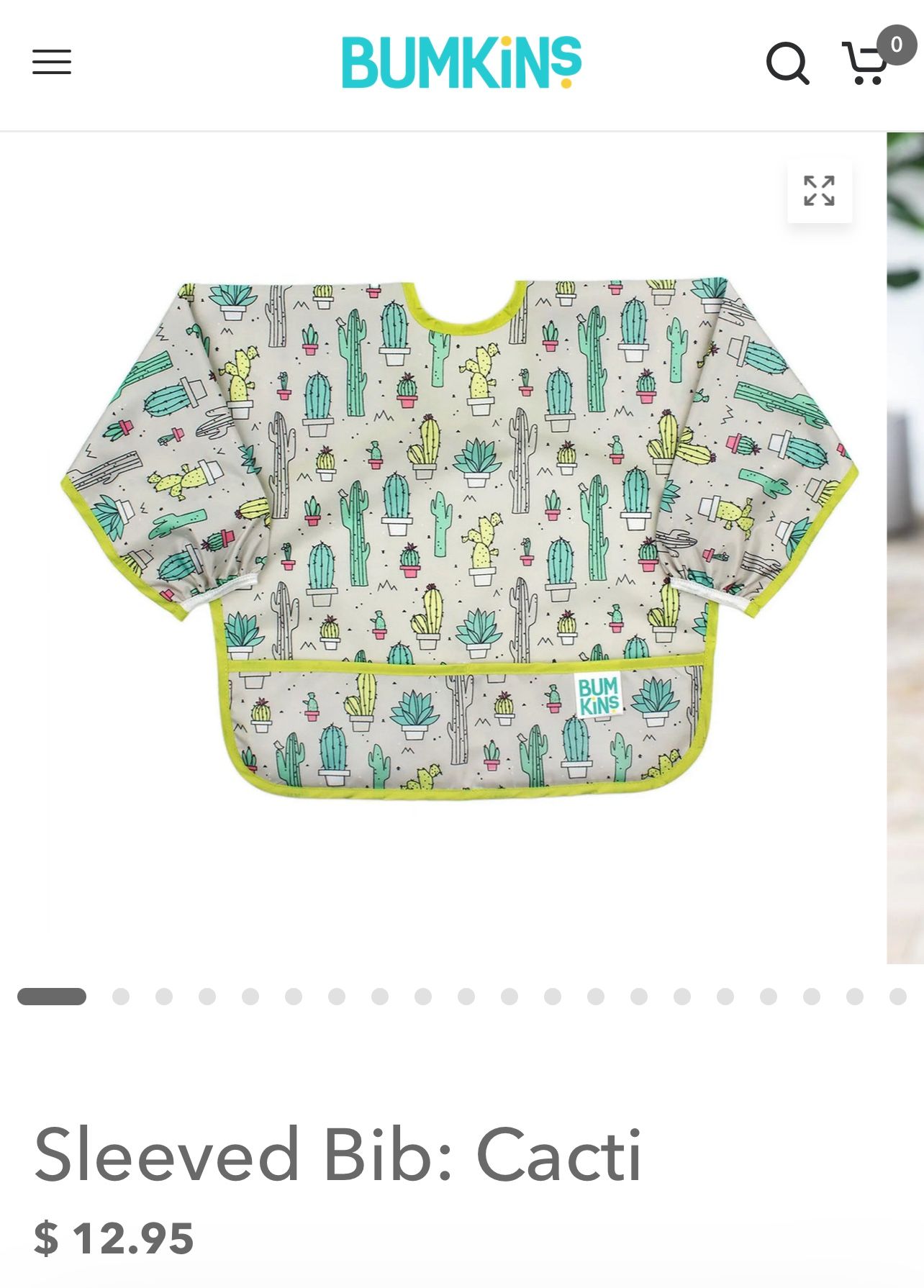 Bunkinds Cactus Style Toddler Bib