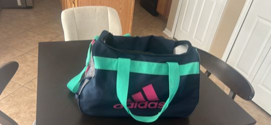 Adidas Duffel Bag Navy Blue and Teal