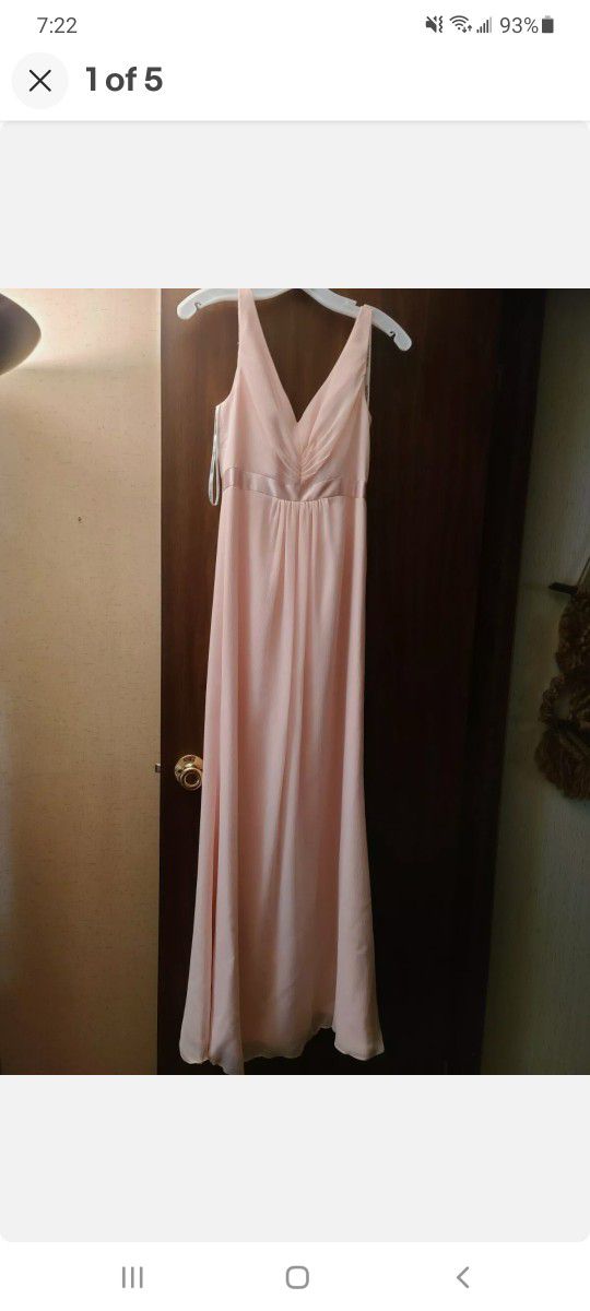 David's Bridal Dress Petal Pink Size 2