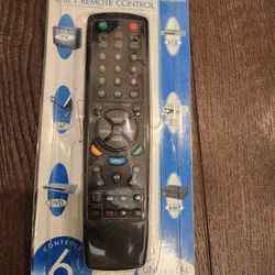 universal remote control
unopened
6 in 1
TV,VCR,SAT,CD,DVD,AMP
applicable old model
$10