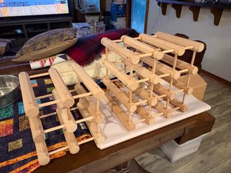 Solid Pine Wood Wine Rack – Durable and Easy-to-Assemble Freestanding 18-Bottle Wine Storage