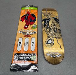 Huf x the amazing spider-man skateboard deck *RARE GOLD* (1/150)