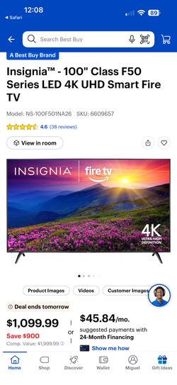 100 inch Fire TV new in box