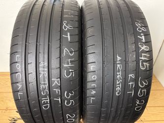 2 tires 245 35 20 Goodyear Eagle f1 Asymmetric 5 Run Flat no repairs