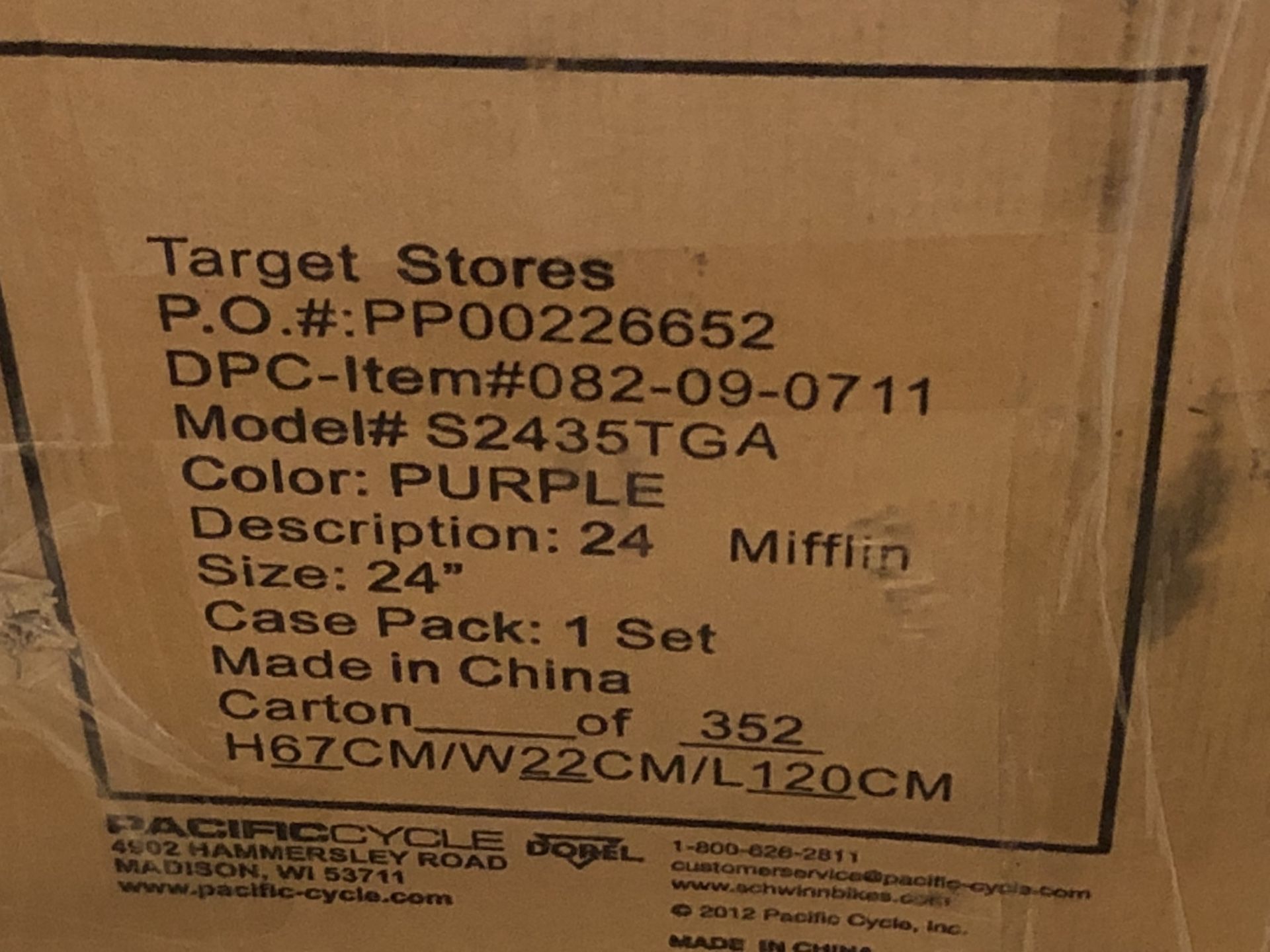 schwinn mifflin 24 target