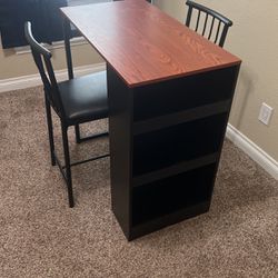 Small Desk W/ Two Chairs 
