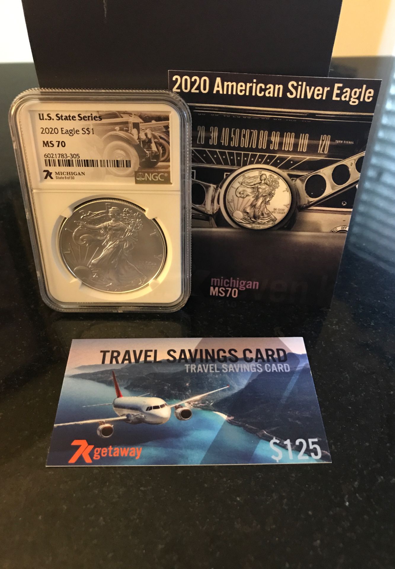 2020 MS 70 Silver Eagle U.S. State Series