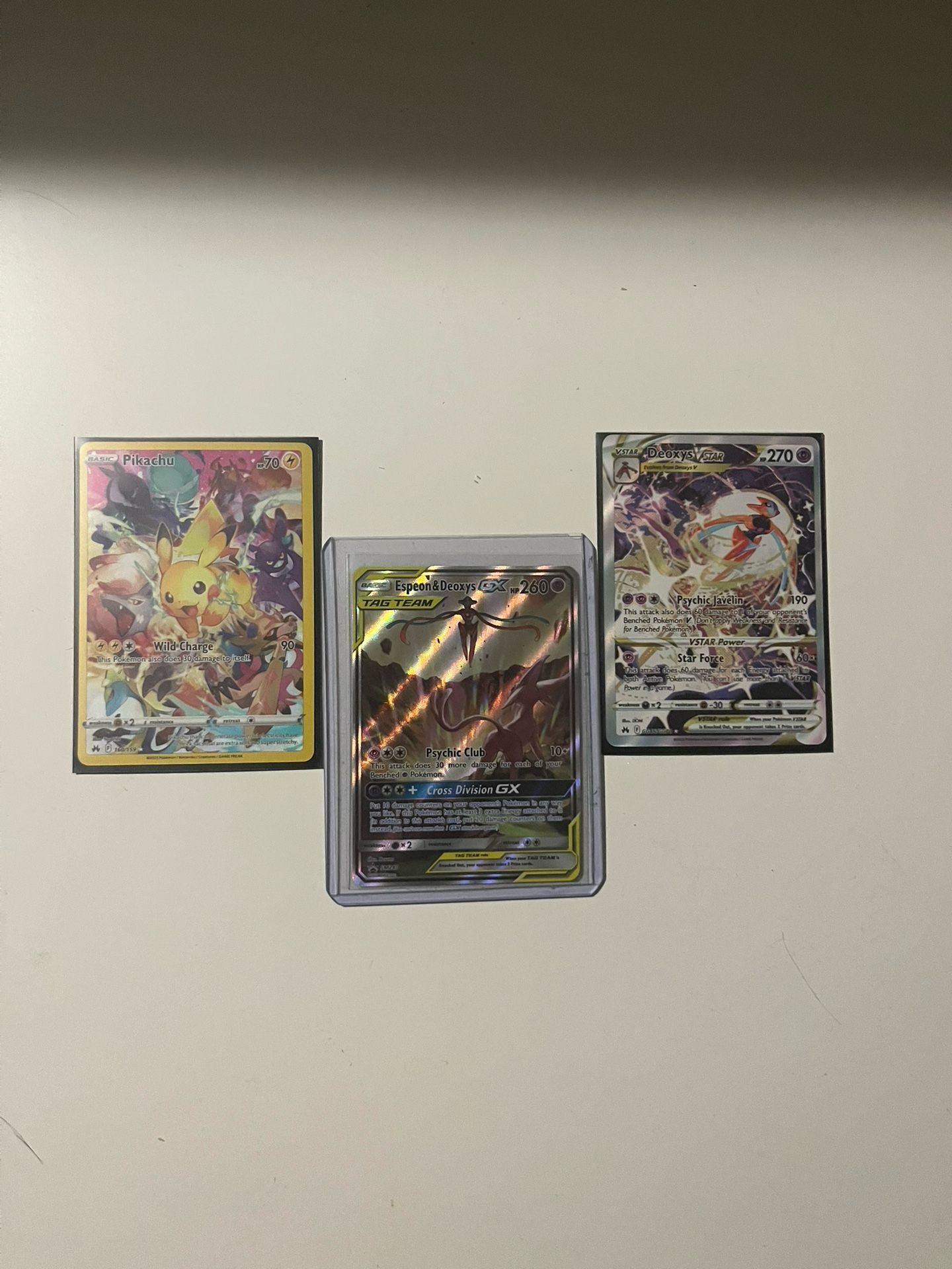 Pikachu Crown Zenith, Espeon & Deoxys Gx, And Deoxys Vstar
