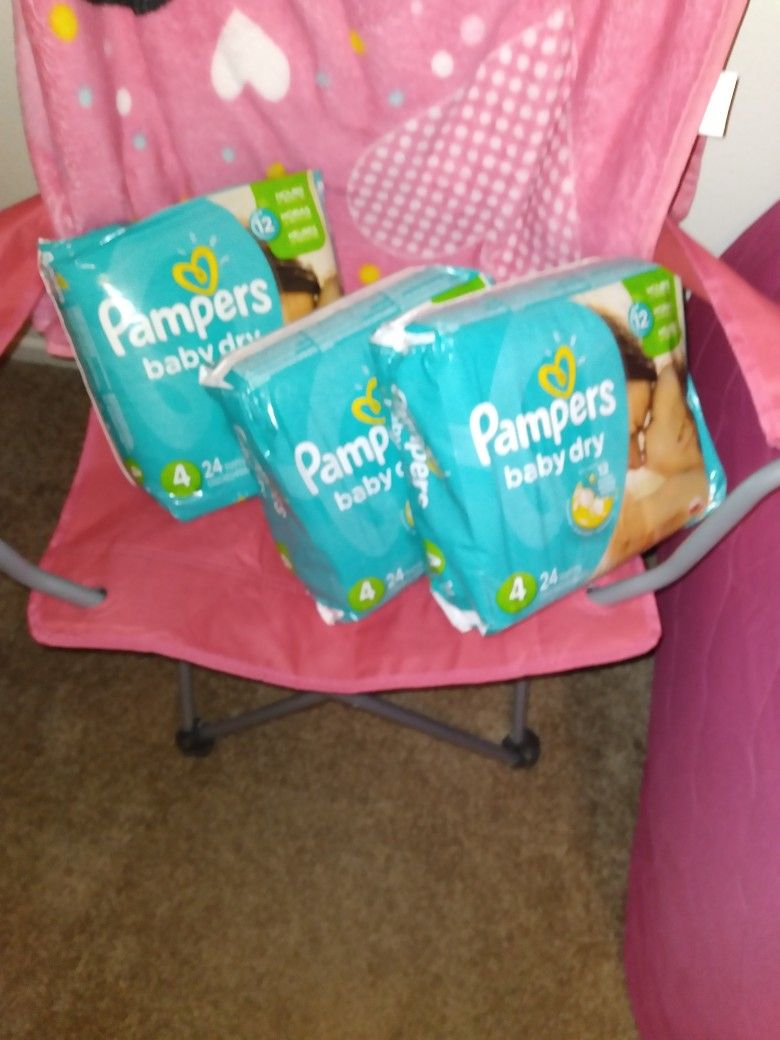 (PAMPERS) BABY DRY SIZE 4 24 IN ONE BAG 