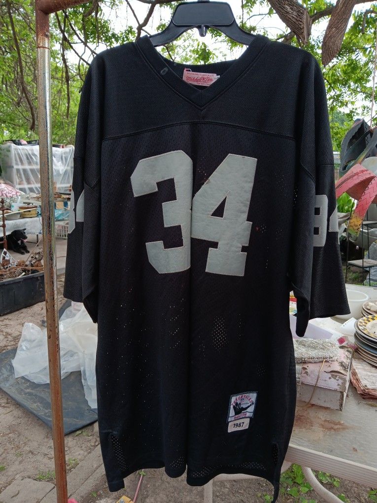 Authentic Mitchell & Ness Bo Jackson Oakland LA Raiders 87 Jersey Men Sz 60 (XL)