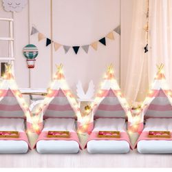 Slumber Party TeePees for - Includes Everything for 6