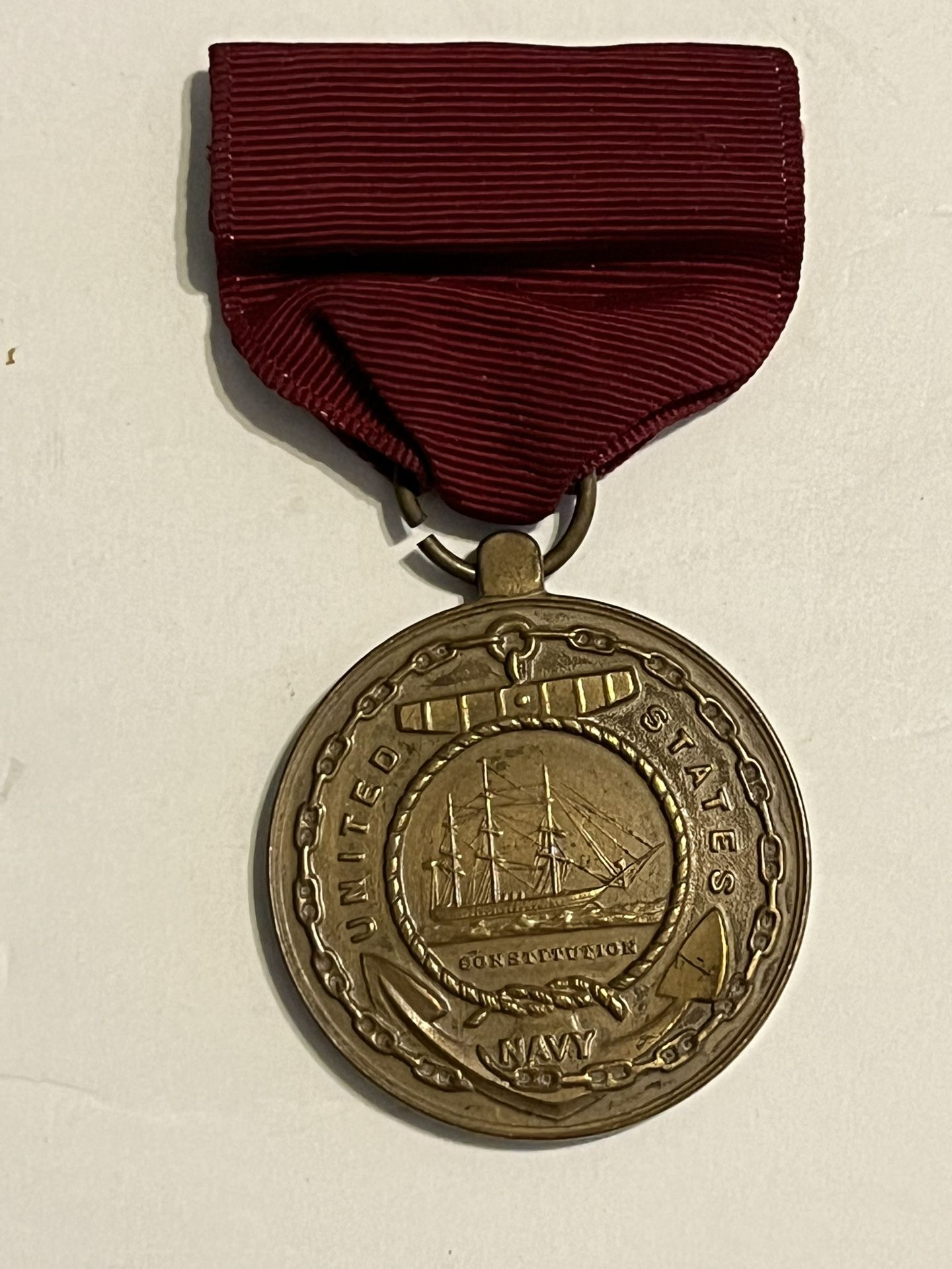 Nice Vintage US NAVY Constitution GOOD CONDUCT MEDAL FIDELITY ZEAL OBEDIENCE