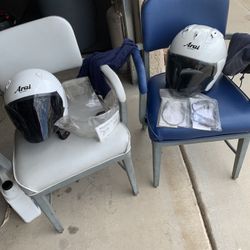 Two Aria Helmets Small & XXL