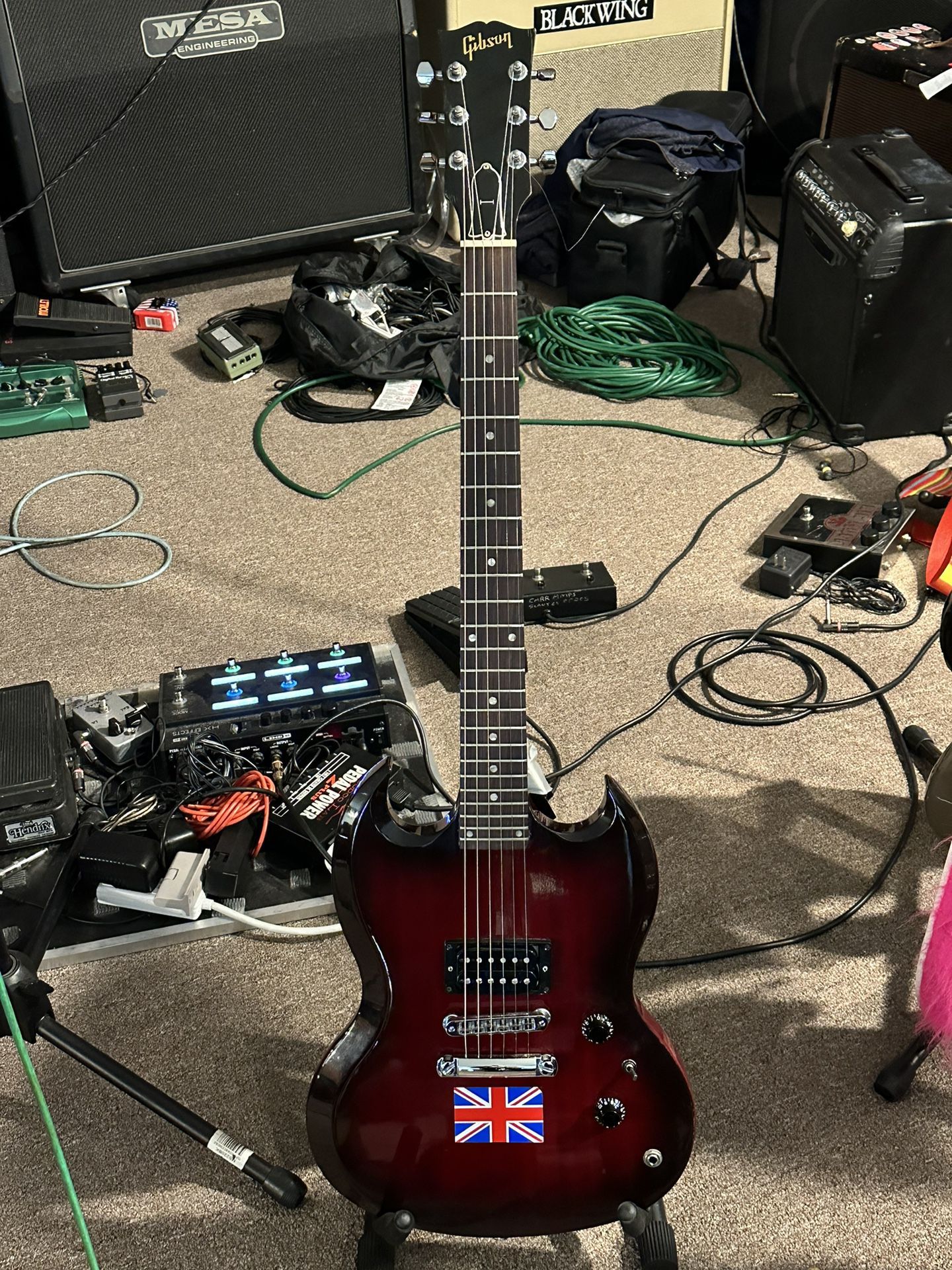 Limited Edition Vintage Gibson SG Burgundy Made In USA 1996