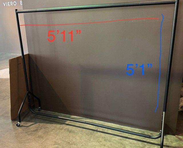 Heavy Duty Rolling Garment Rack, Hanging Clothes Organizer