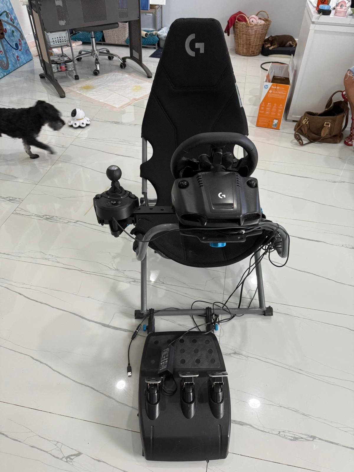 Logitech Racing Chair And Wheel