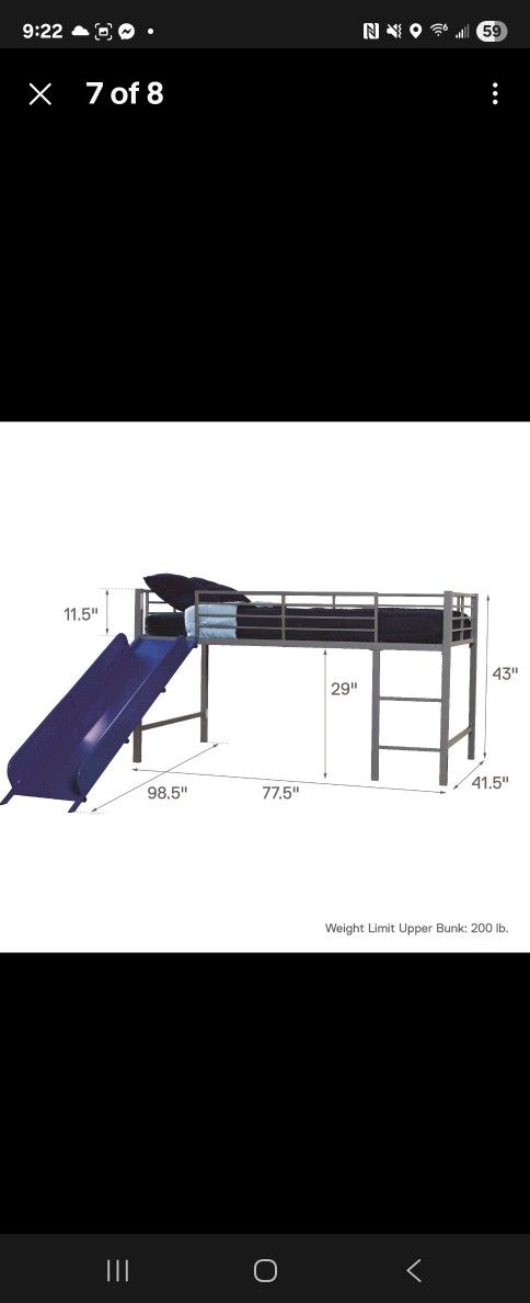 Kids Bed With Slide