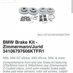 BMW Zimmerman Break Kit 