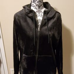 Time and Tru Velour Hoodie Jacket Size X-Large 
