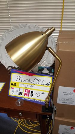 Clamp on lamp brand new still in box 10ea