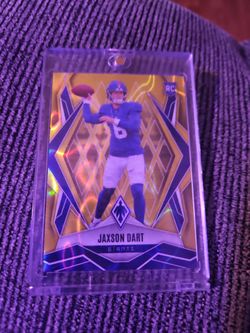 2025 Panini Phoenix - Rookies Jaxson Dart #200 Yellow Lava /125 (RC)