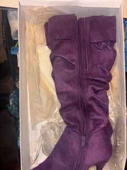 Purple Heel Boots