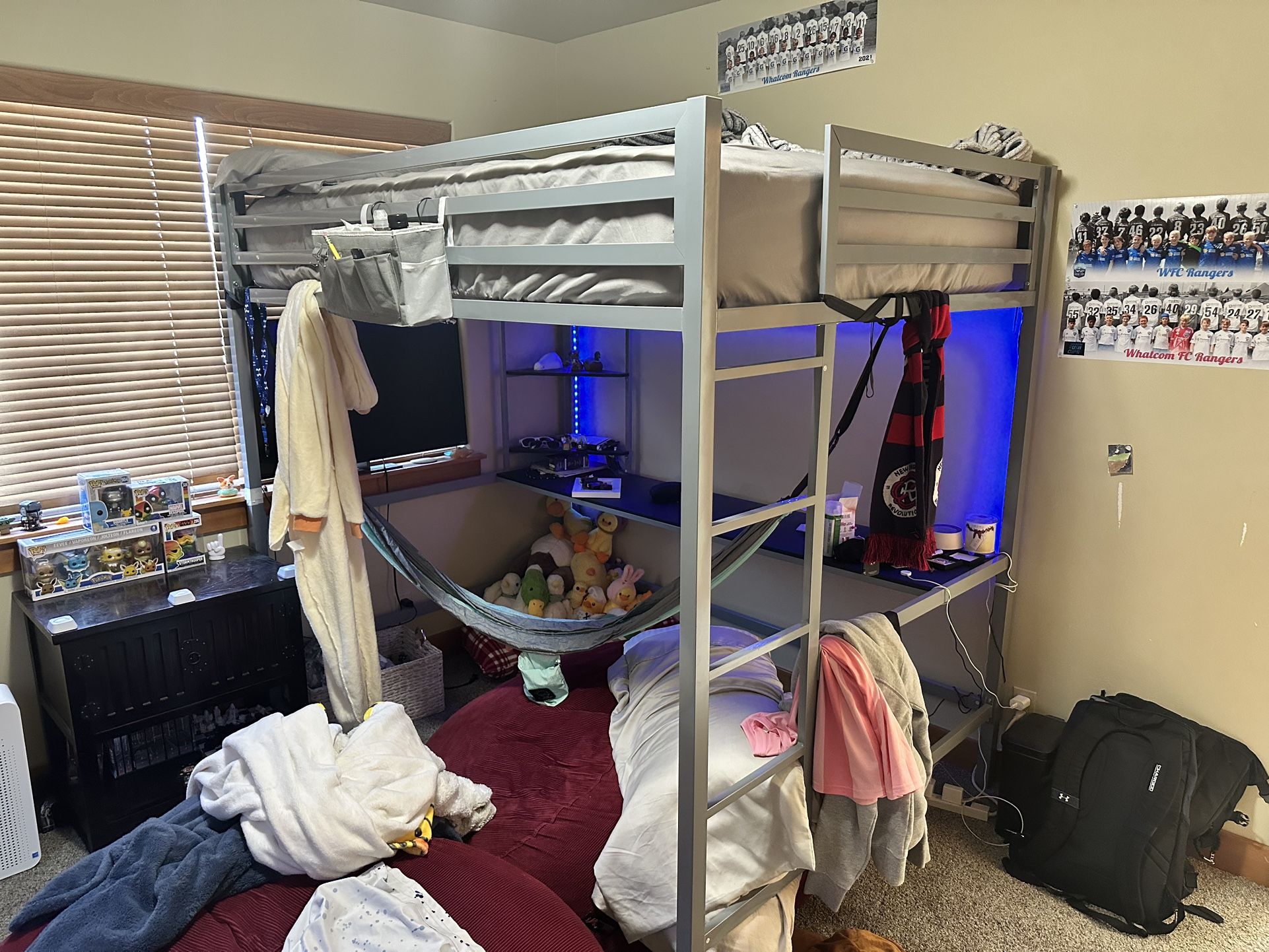 Kids Metal Loft Bed