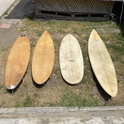 Used old surfboards