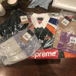 Supreme SS 24” Week 3 North Face Split Waist Bag And Top Rugby Multicolor 