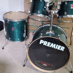 Premier Birch Drum Set Made In England 