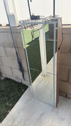 LED Door Mirror with storage