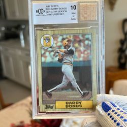 1987 Topps Barry Bonds 73 HR Game-Used Bat