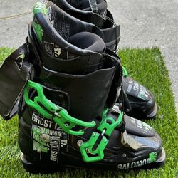 Salomon Men's Ghost 120 CS Ski Boots Green Mondopoint