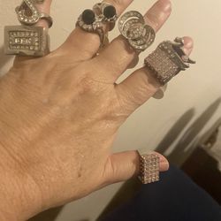 8 Brand New Rings, Size 7