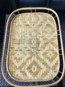 Woven Bamboo Serving, Dining Tray/Vintage Pier One Imports