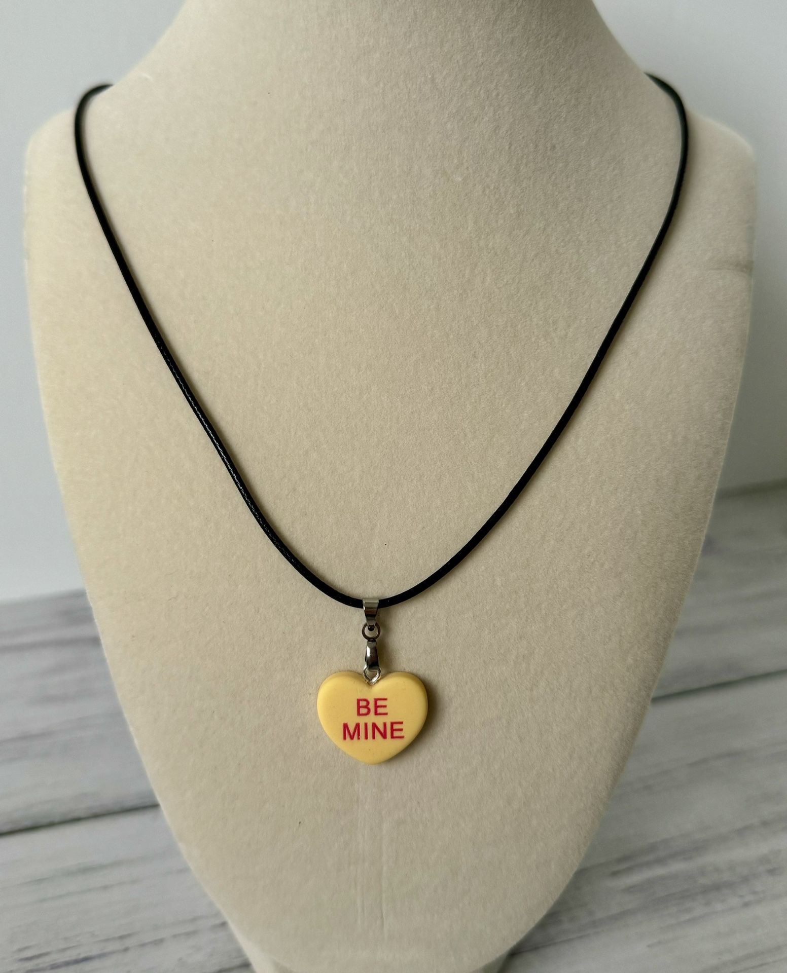 Valentines Conversation Heart Necklace 