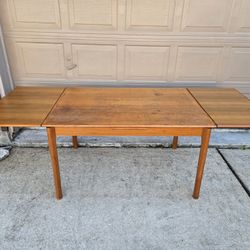 Ansager Møbler Danish Mid-Century Teak Dining Table w/ Draw Leaves