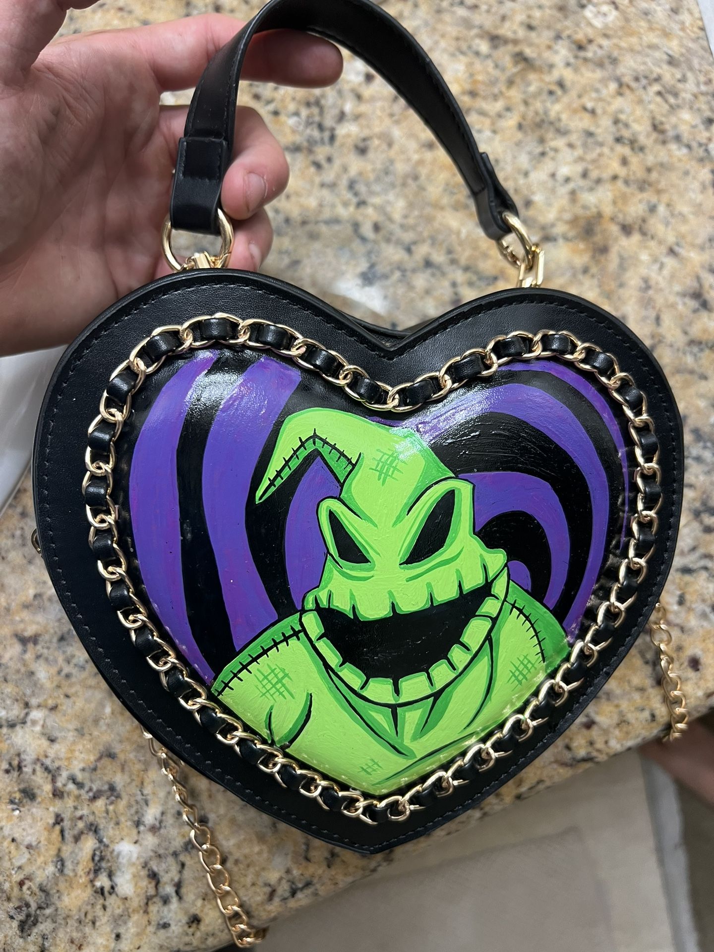Custom Hand painted Oogie Boogie Bag