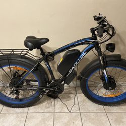 Electric Bike with 20Ah Removable Battery26×4“Fat Tire Ebike for Adults 35MPH 80Miles Electric Bicycles with Sha-Ma-no21Speed Lockable Front Suspensio