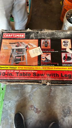 TABLE SAW CRAFTSMAN 10inch corded