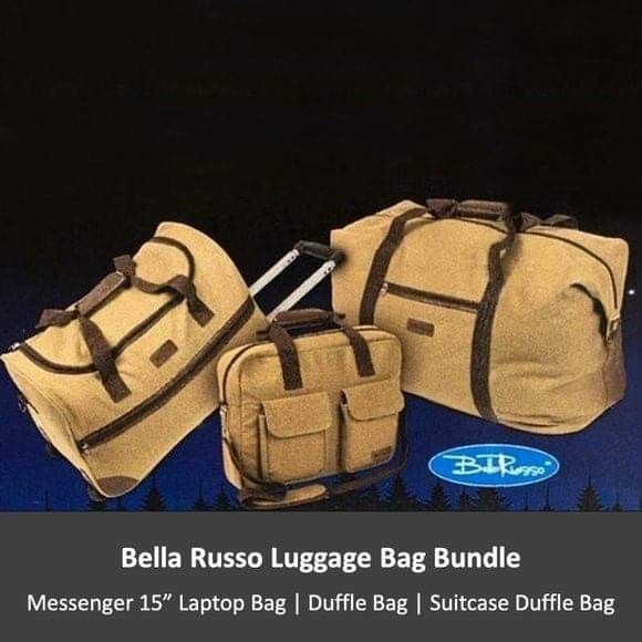 3 Piece Bella Russo Luggage Bags