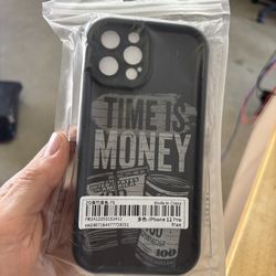 iPhone 12 Pro Max Case – “Time is Money” Design