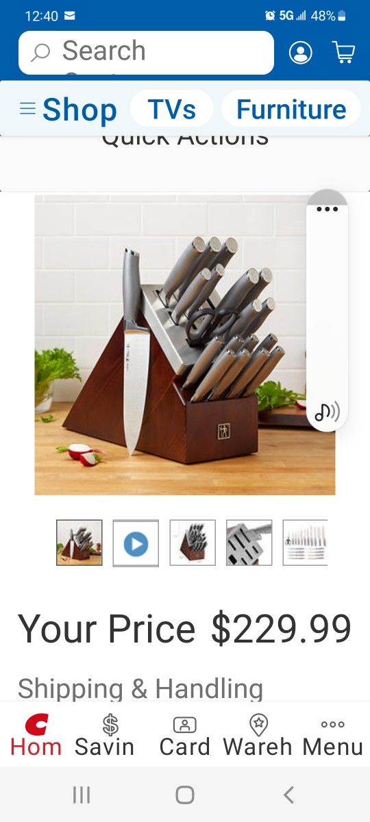 Henckels International, Elan Forged 14 Piece Set With Self-Sharpening Block;  Brand New Still In Box for Sale in Los Angeles, CA - OfferUp