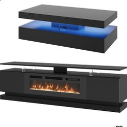 New, 2 Pieces Living Room Set( Small Scratch On coffee Table